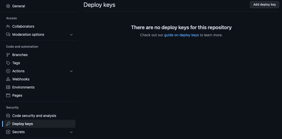 Deploy Keys